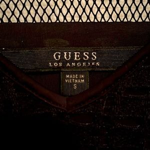 LITTLE BLACK GUESS DRESS w mesh cutouts